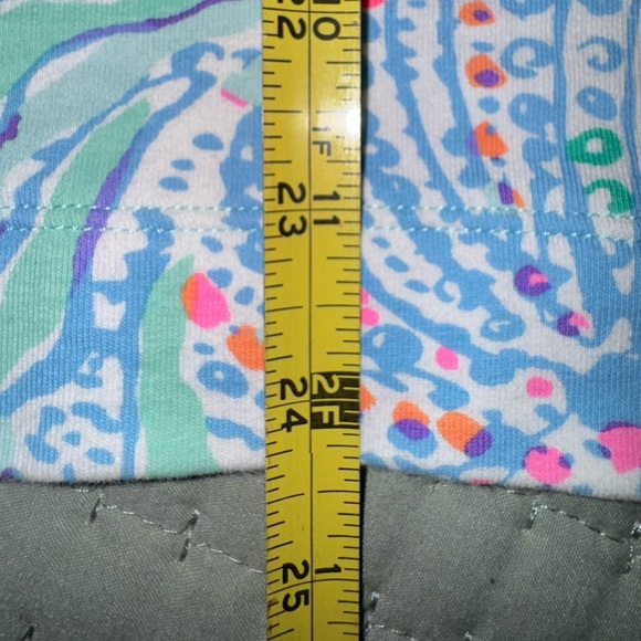 Lilly Pulitzer Skipper Popover Minty Fresh Fansea Green Pink. Size M. EUC - Picture 6 of 9